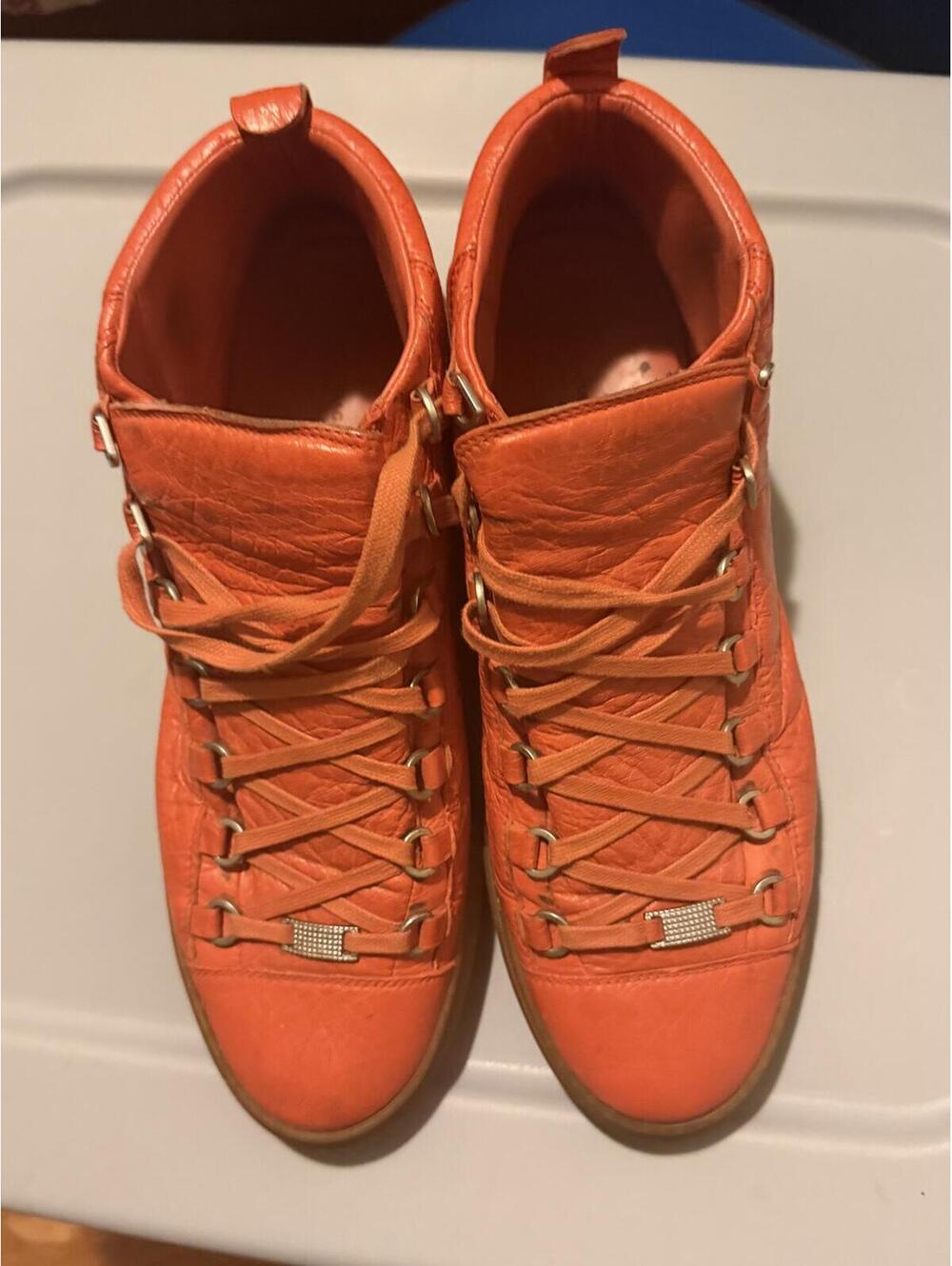 Rare Size 10 Orange Balenciaga Mens - Picture 2 of 8